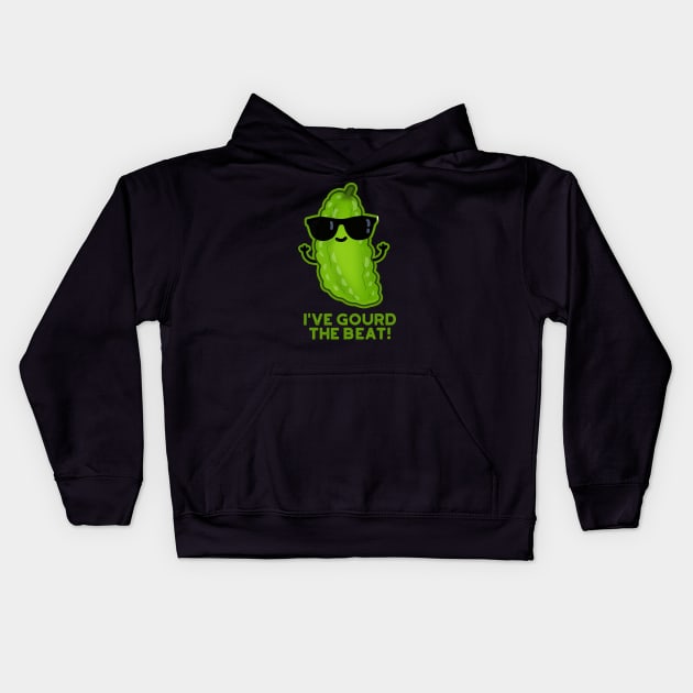 I've Gourd The Beat Cute Veggie Pun Kids Hoodie by punnybone